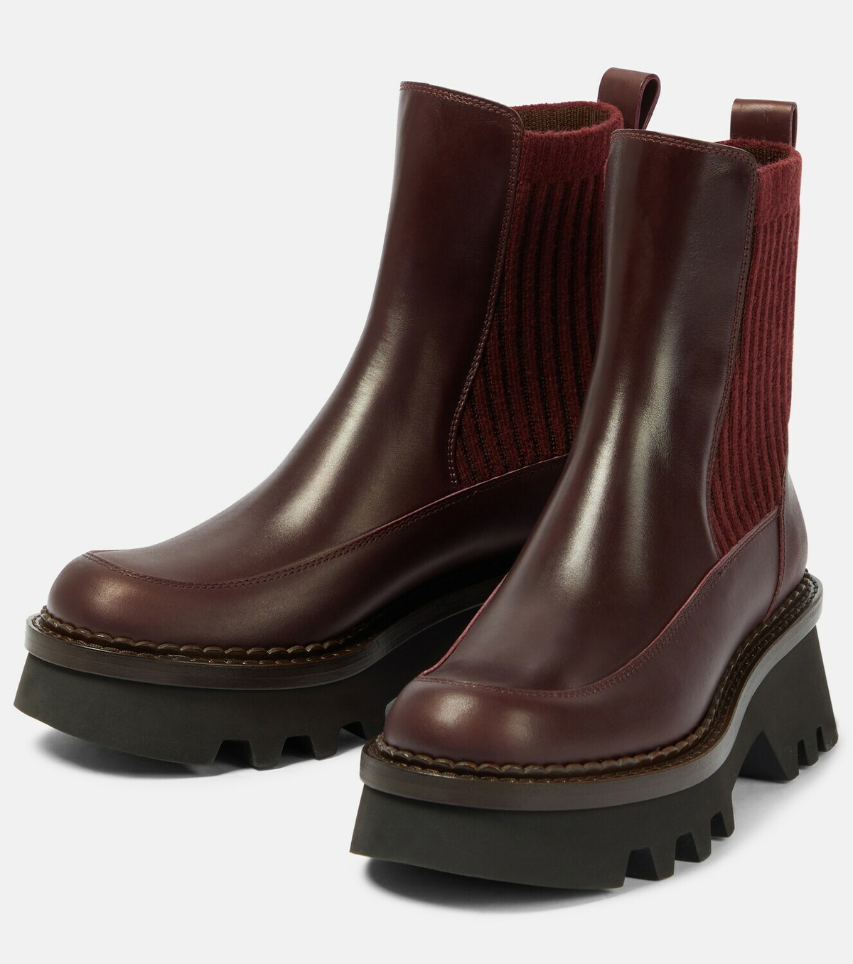 Chloe - Owena leather Chelsea boots