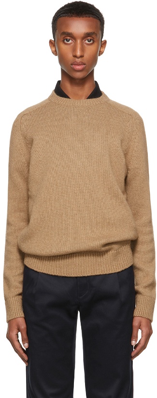 Photo: Saint Laurent Brown Wool Raglan Sweater