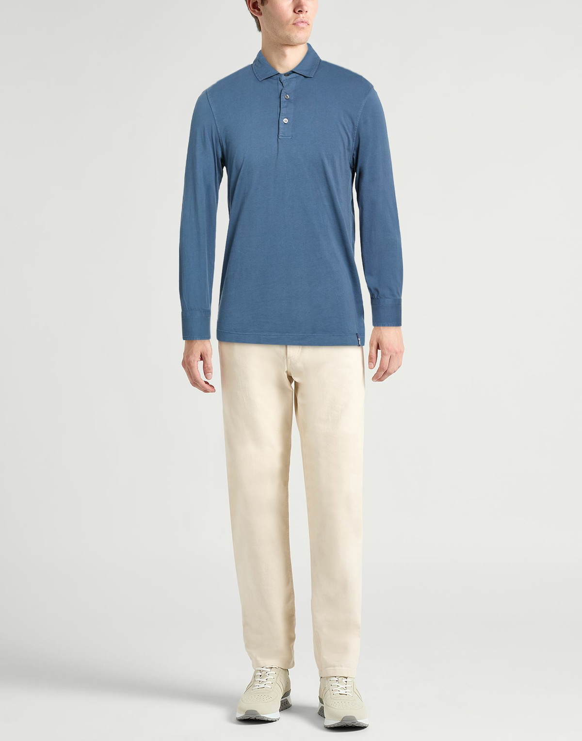Drumohr Mens Polo shirt Slate in Blue