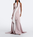 Maticevski Allude asymmetric draped jersey gown