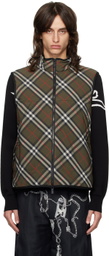 Burberry Green Check Nylon Vest