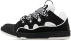 Lanvin Black & White Curb Sneakers