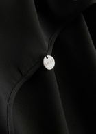High Cue Panelled Satin top Black
