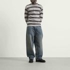 No Problemo Men's Jacquard Stripe Long Sleeve T-Shirt in Black