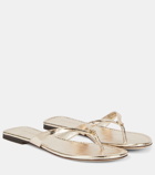 Tory Burch Metallic leather thong sandals