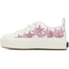 AMIRI White & Pink Stars Court Low Sneakers
