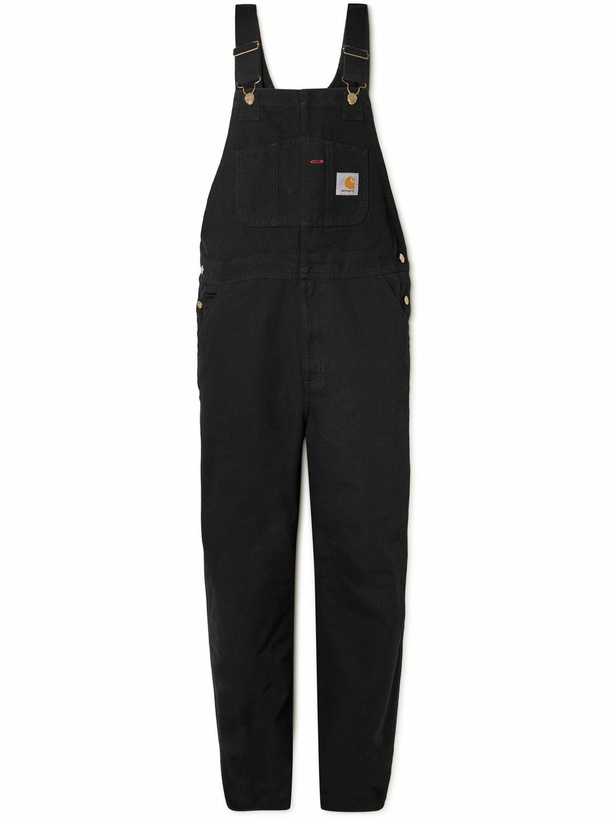 Photo: Carhartt WIP - Straight-Leg Cotton-Canvas Overalls - Black