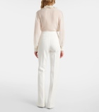 Rebecca Vallance Rory high-rise crêpe flared pants