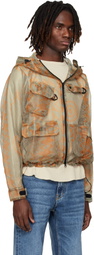 South2 West8 Orange & Beige Bush Trek Jacket