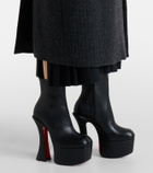 Christian Louboutin Aquabootie 160 leather platform ankle boots