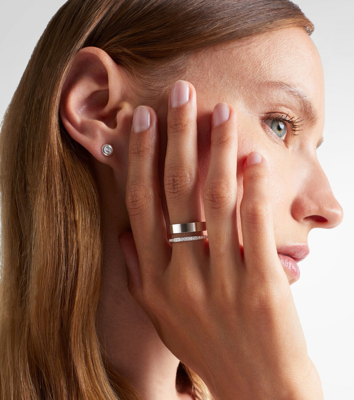 Repossi Berbere 18kt white gold ring with diamonds