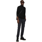 Stone Island Black Wool Turtleneck