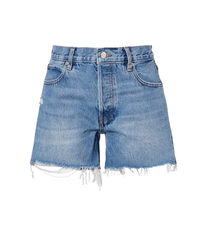 Photo: Frame The Long Hang denim shorts