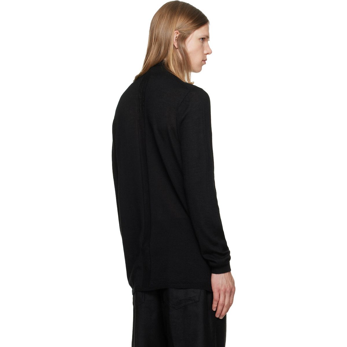 Rick Owens Black Tower Level Turtleneck