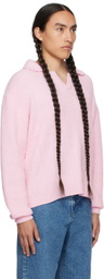 LE17SEPTEMBRE Pink Open Collar Polo