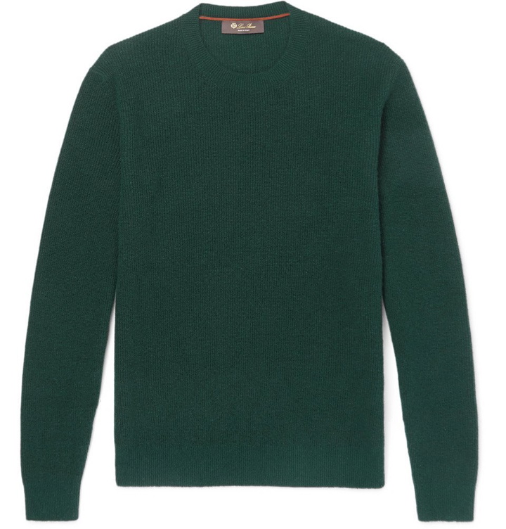 Photo: Loro Piana - Ribbed Cashmere and Silk-Blend Sweater - Men - Green