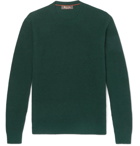 Loro Piana - Ribbed Cashmere and Silk-Blend Sweater - Men - Green