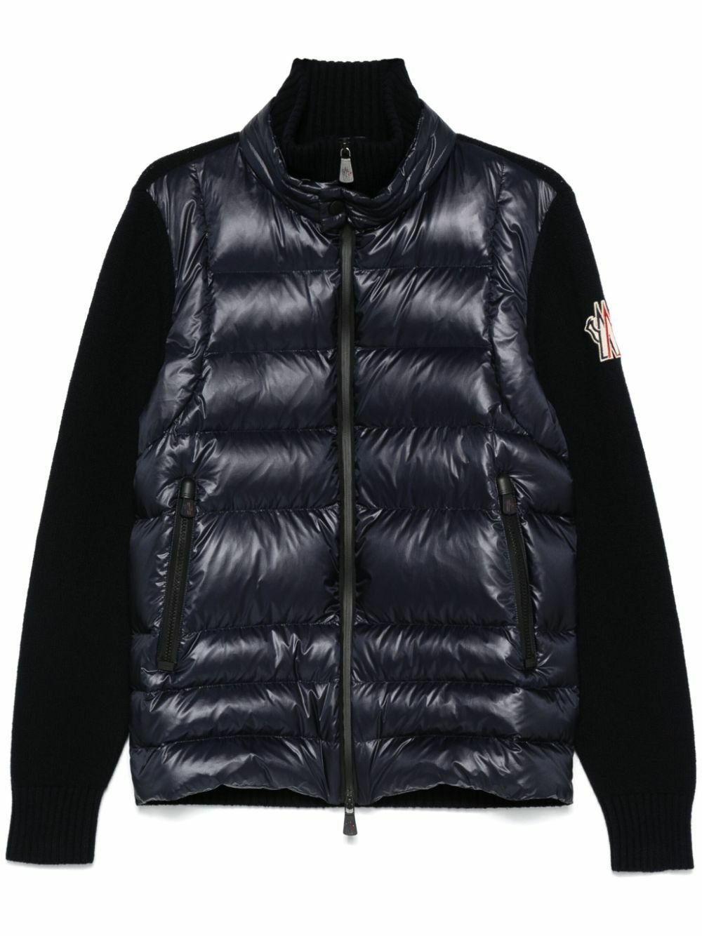 Moncler Grenoble Men's Padded Zip Through Cardigan in Black