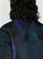 Children Of The Discordance - Re-Constructed Vintage Bomber Jacket in Blue