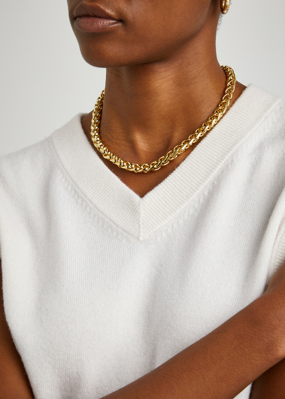 Anni LU Liquid Gold Gold-plated Chain Necklace - One Size
