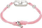 Valentino Garavani Pink VLogo Signature Cotton Bracelet
