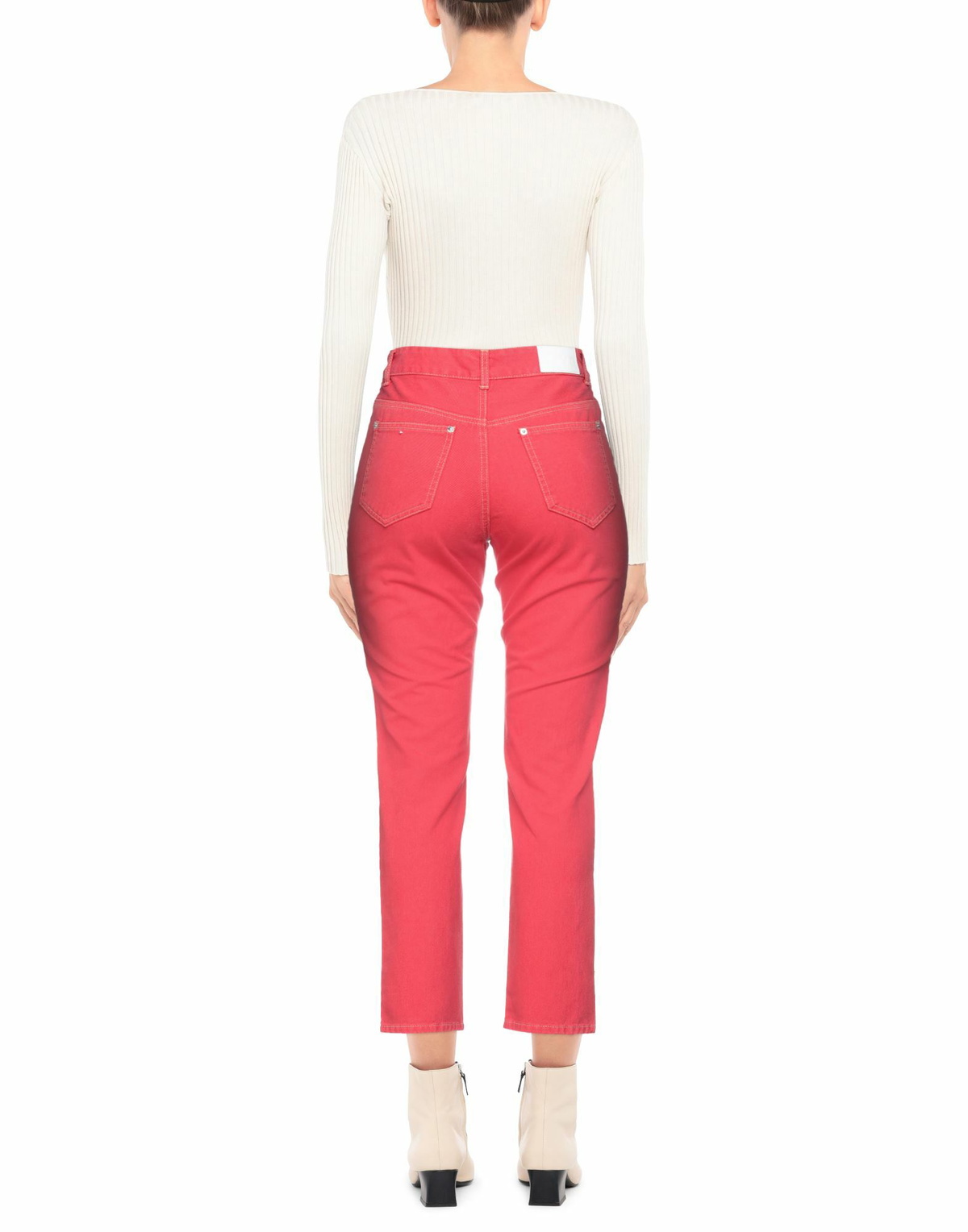 Sjyp Womens Jeans in Red