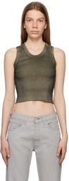 NotSoNormal Brown Micro Tank Top
