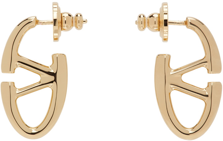 Photo: Valentino Garavani Gold VLogo 'The Bold Edition' Earrings