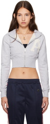 AMBUSH Gray Crop Hoodie
