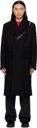 KUSIKOHC Black Origami Long Coat