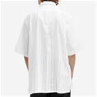 Givenchy Men's Voile Stripe Short Sleeve Shirt in White