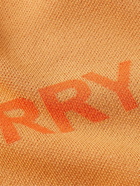 Burberry - Logo-Intarsia Wool and Cotton-Blend Sweater - Orange