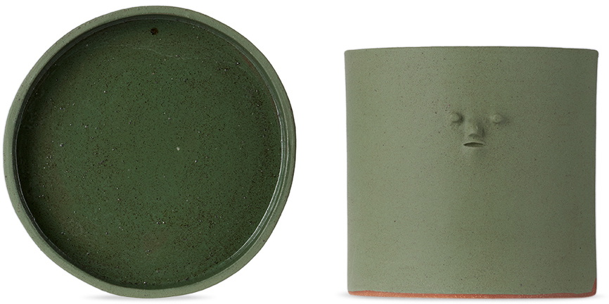 Rami Kim Studio Green Mini Face Planter Set