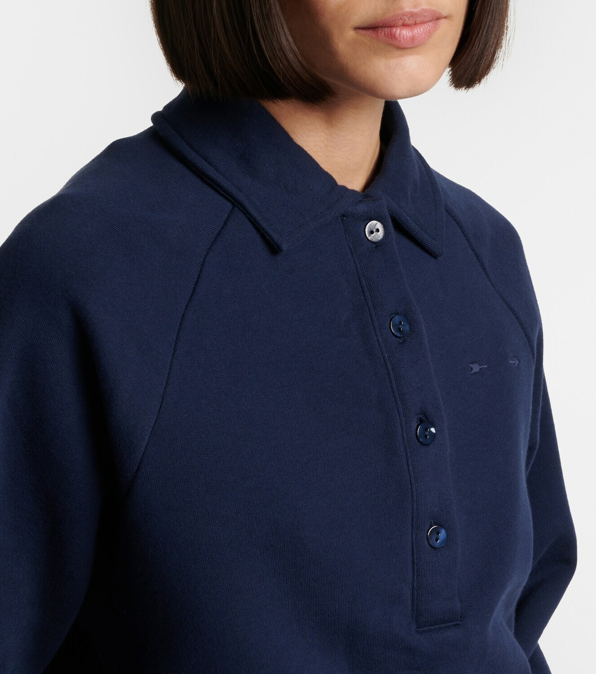 The Upside Elle cotton jersey polo sweater