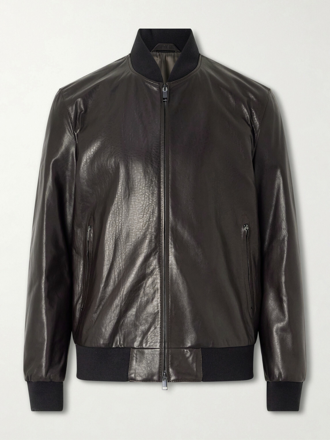 Brioni - Leather Jacket - Brown