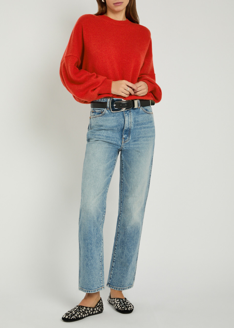Khaite Margaux Cashmere Jumper Orange