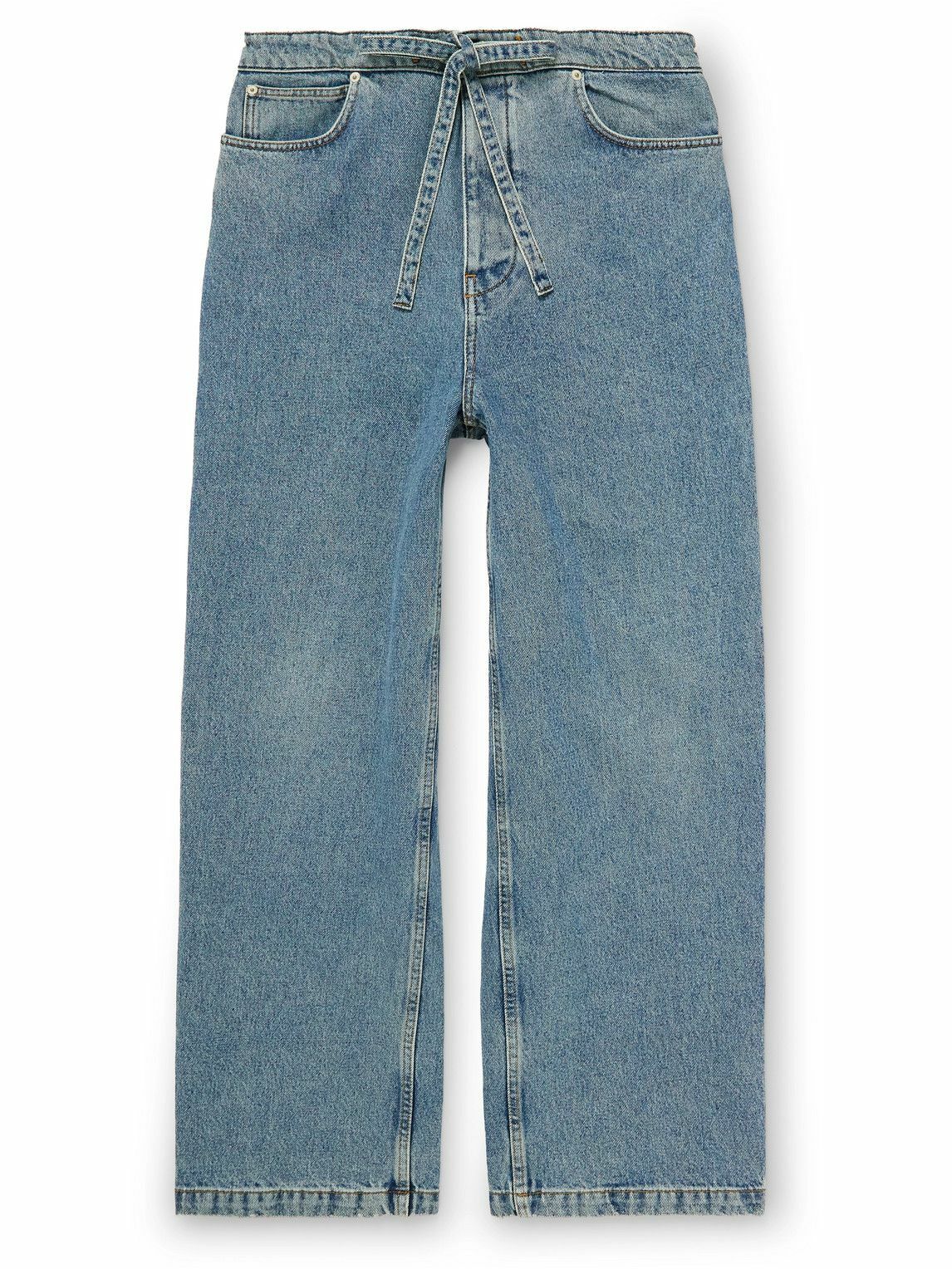 Loewe - Straight-Leg Drawstring Jeans - Blue Loewe