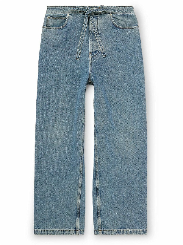 Photo: Loewe - Straight-Leg Drawstring Jeans - Blue