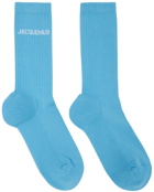 JACQUEMUS Blue 'Les Chaussettes Jacquemus' Socks