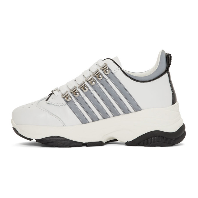 Dsquared2 White Bumpy 251 Sneakers