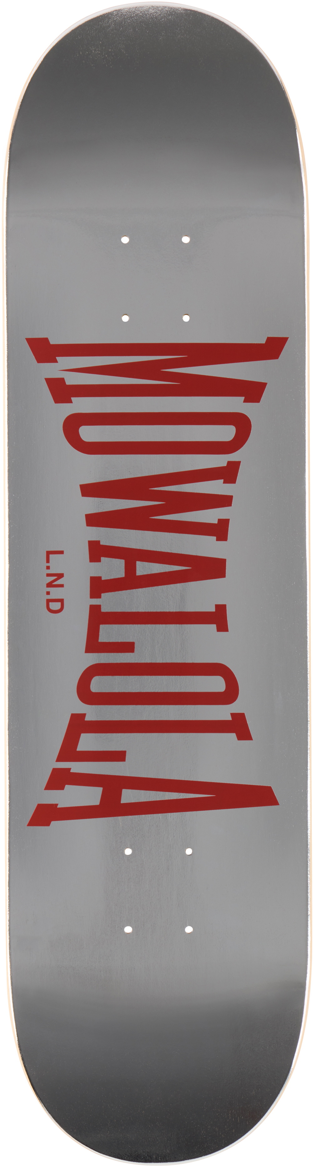 The Skateroom Silver Mowalola Edition 'JC' Skateboard Deck
