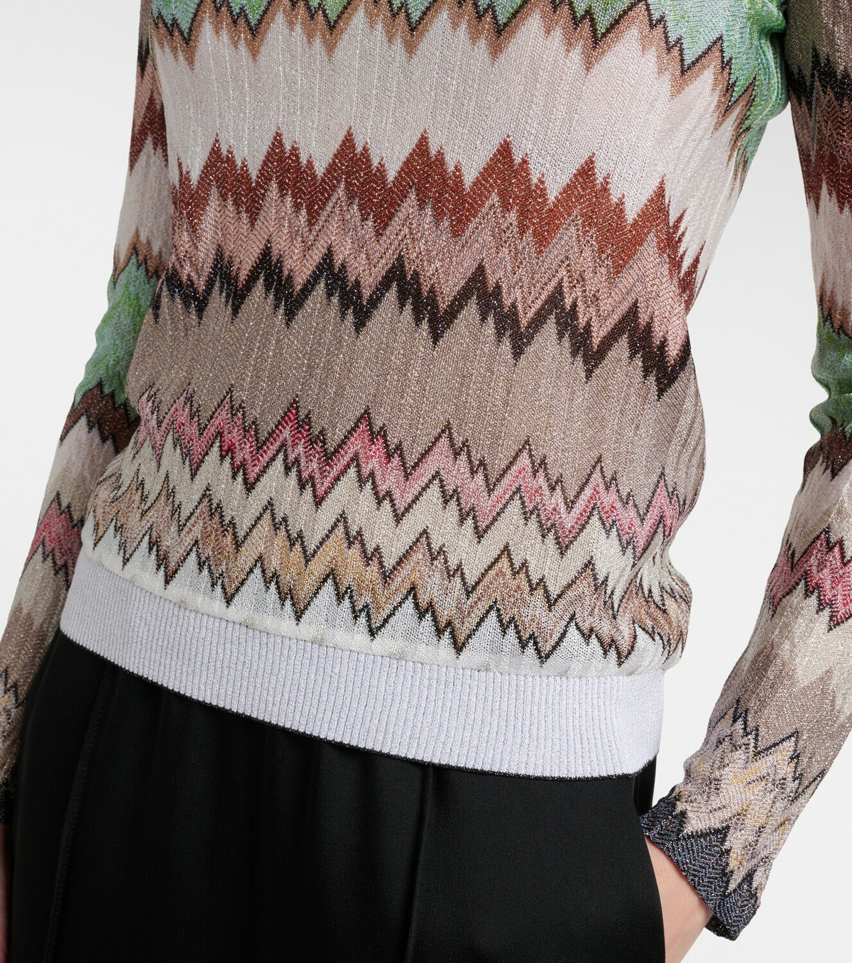Missoni Zigzag lamé top