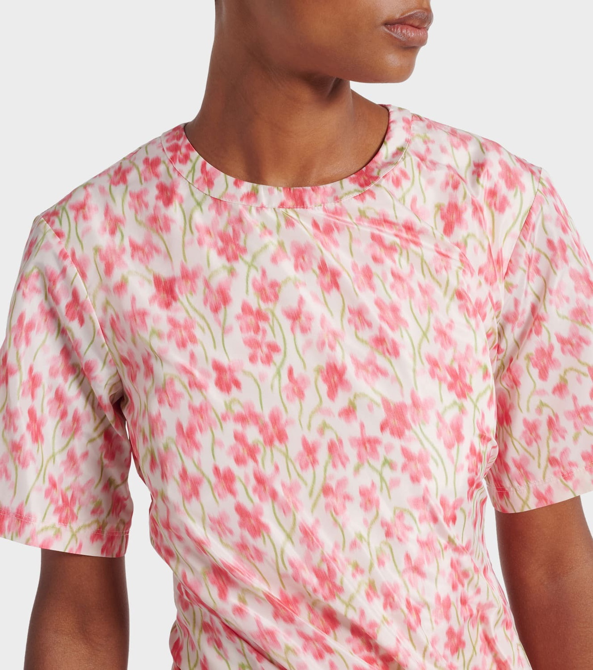 Loewe Floral gathered minidress