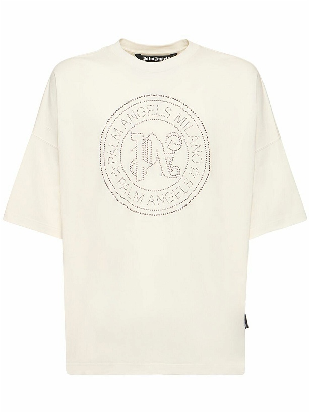 Photo: PALM ANGELS - Milano Stud Cotton T-shirt