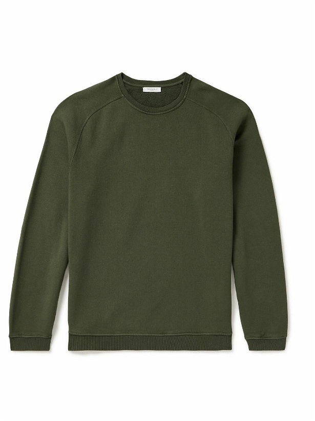 Photo: Boglioli - Garment-Dyed Cotton-Jersey Sweatshirt - Green