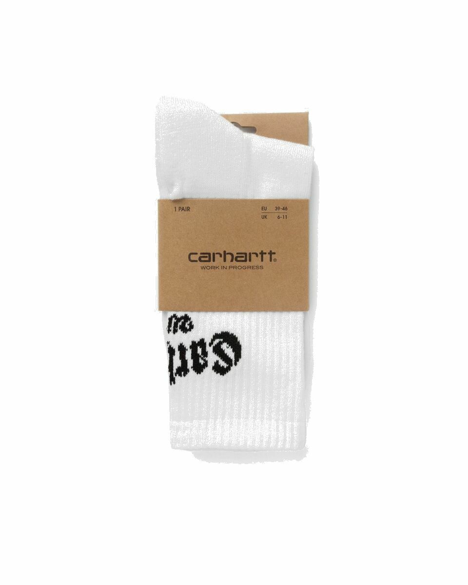 Photo: Carhartt Wip Onyx Socks White - Mens - Socks