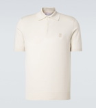 Brunello Cucinelli Logo cotton piqué polo shirt