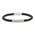 Alexander McQueen Black Cordino Signature Bracelet