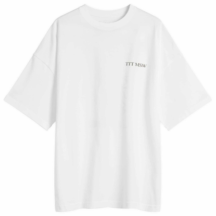 Photo: TTT MSW Men's Unicorn Logo T-Shirt in White