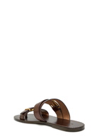 Polo Ralph Lauren Buckle Leather Sandals Dark Brown